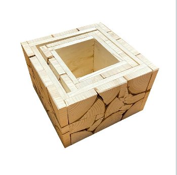 birch brick planter