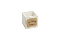 wooden/jute planter box