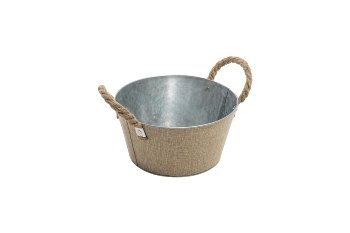 zinc/jute pot