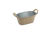 zinc/jute pot