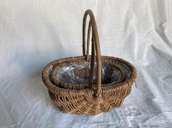 willow basket w. handle