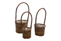 willow planter w handle