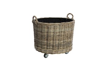 kubu rattan basket w handle