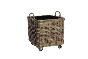 kubu rattan basket w handle