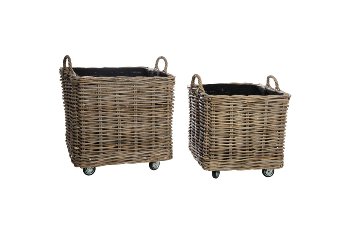 kubu rattan basket w handle