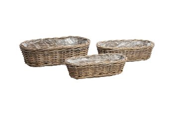 rattan planter basket