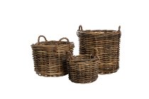 cane basket w handle