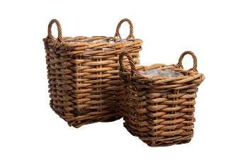 cane planter basket