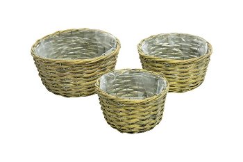 split willow planter basket