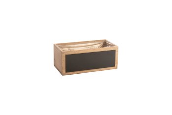 wooden planter box w blackboard