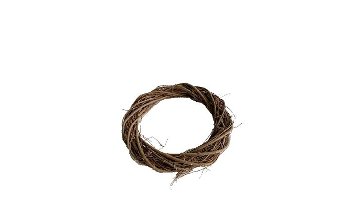 elm twig wreath, thin