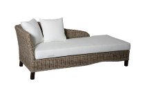 rattan recamier w cushion