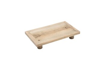 wooden tray with feet