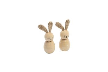 wooden rabbit, assorted