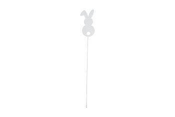 metal rabbit on stick