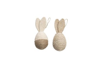 jute/cotton-knit egg