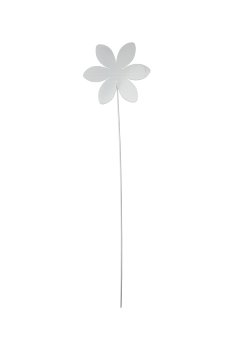 metal flower on stick