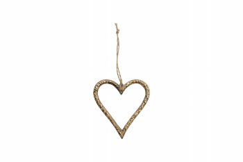 aluminium heart hanger