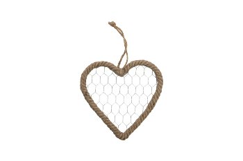 jute heart w chicken wire