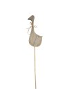 wooden goose on stick