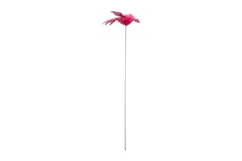 Metal bird on stick