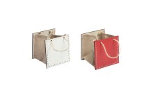 Holz/Jute-Tasche