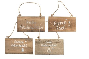 wooden signs for hanging, assorted