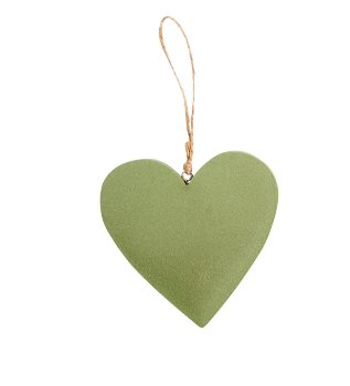 wooden/velvet heart hanger