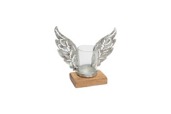 metalcandleholder w wings