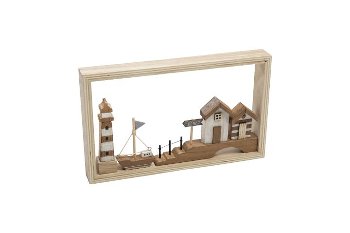 wooden frame w maritime deco