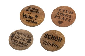 mangowood coaster, assorted