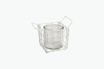 wire basket with handles