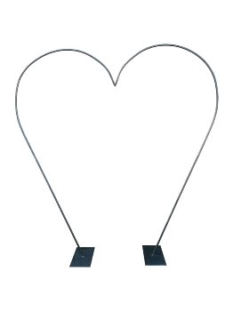 metal heart, for mounting