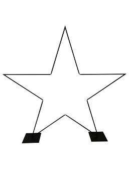 metal star on 2 metal plates